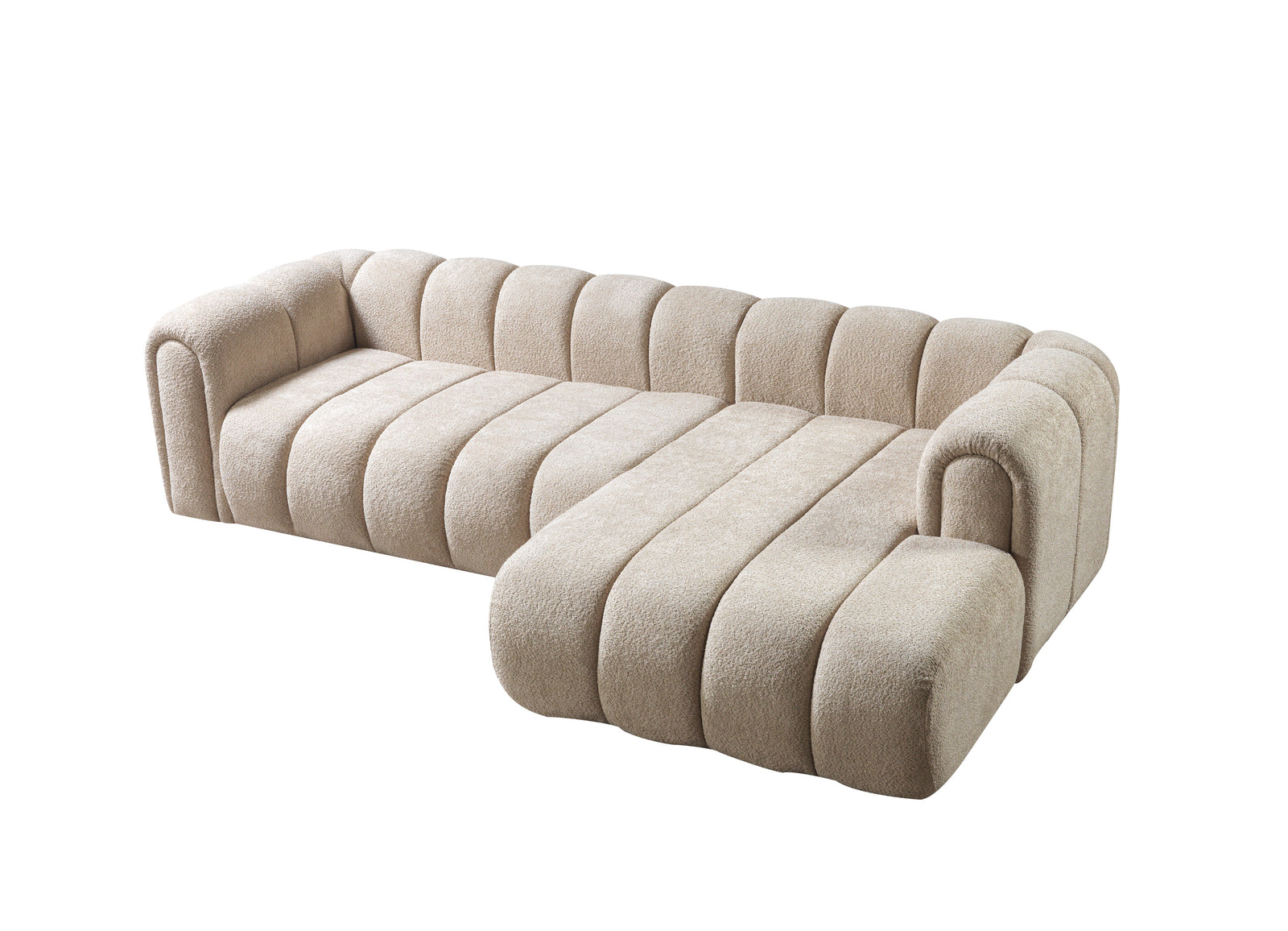 Lis Sand Boucle 115" Sectional