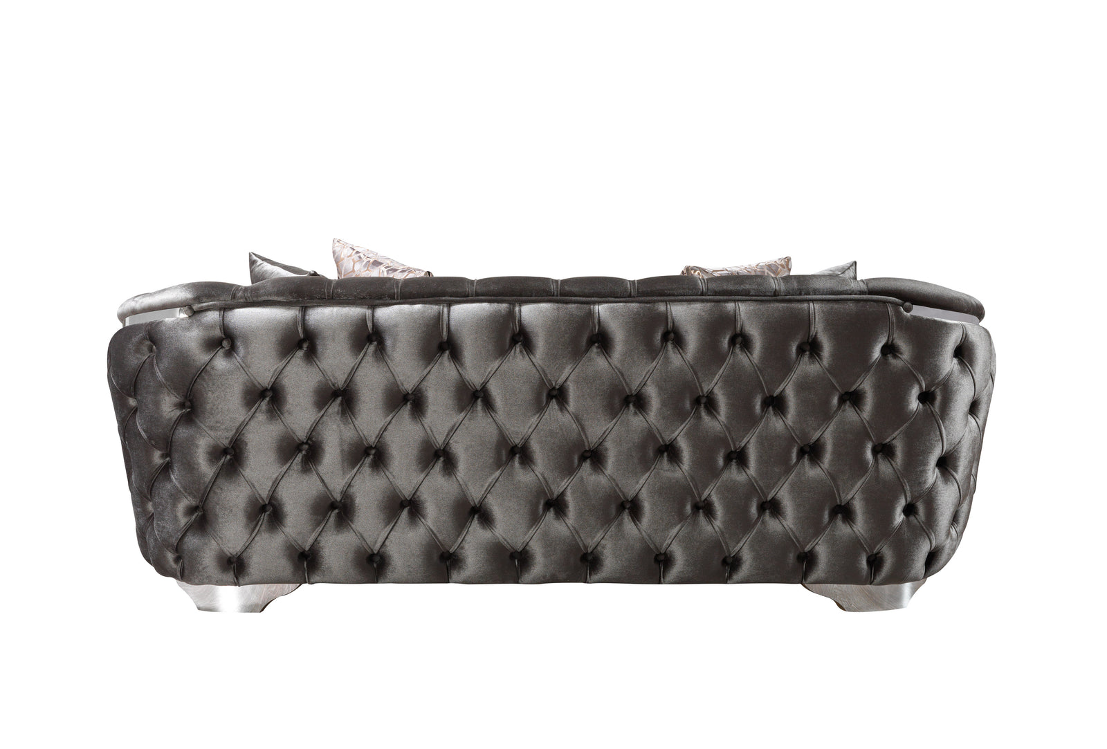 Lupino Gray Velvet Sofa 98" & Loveseat 79"