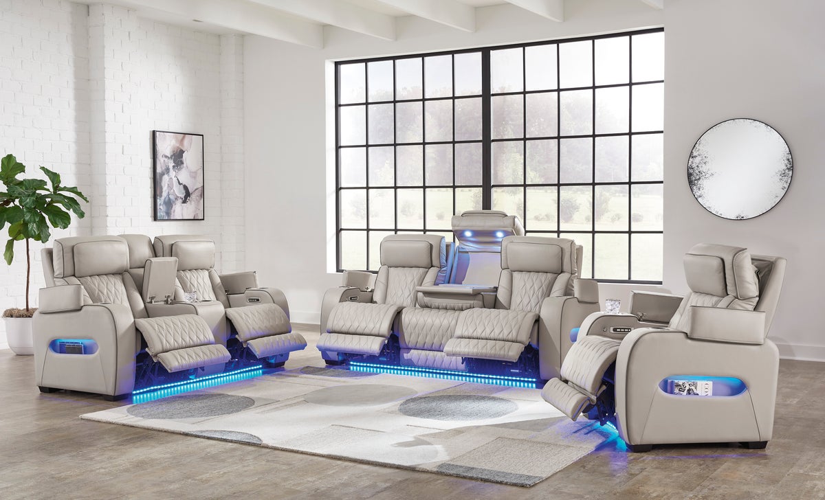 U271-05 Power Reclining Set (Genuine Leather + Air Massage)