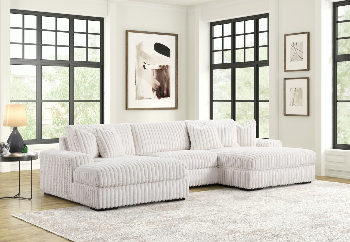 XL SUNDAY2 Beige 3PC Sectional