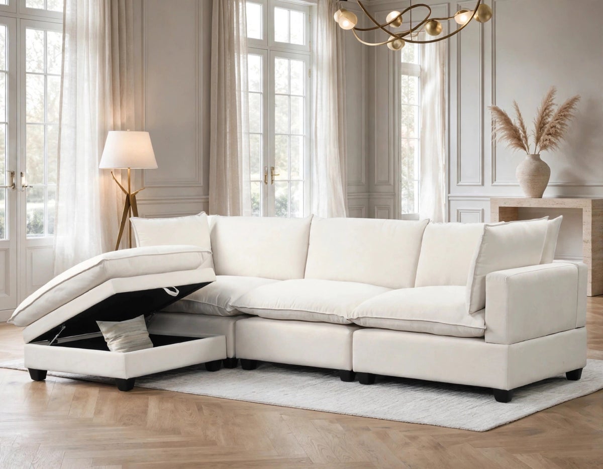Cloud2 Sand Linen Modular Sectional