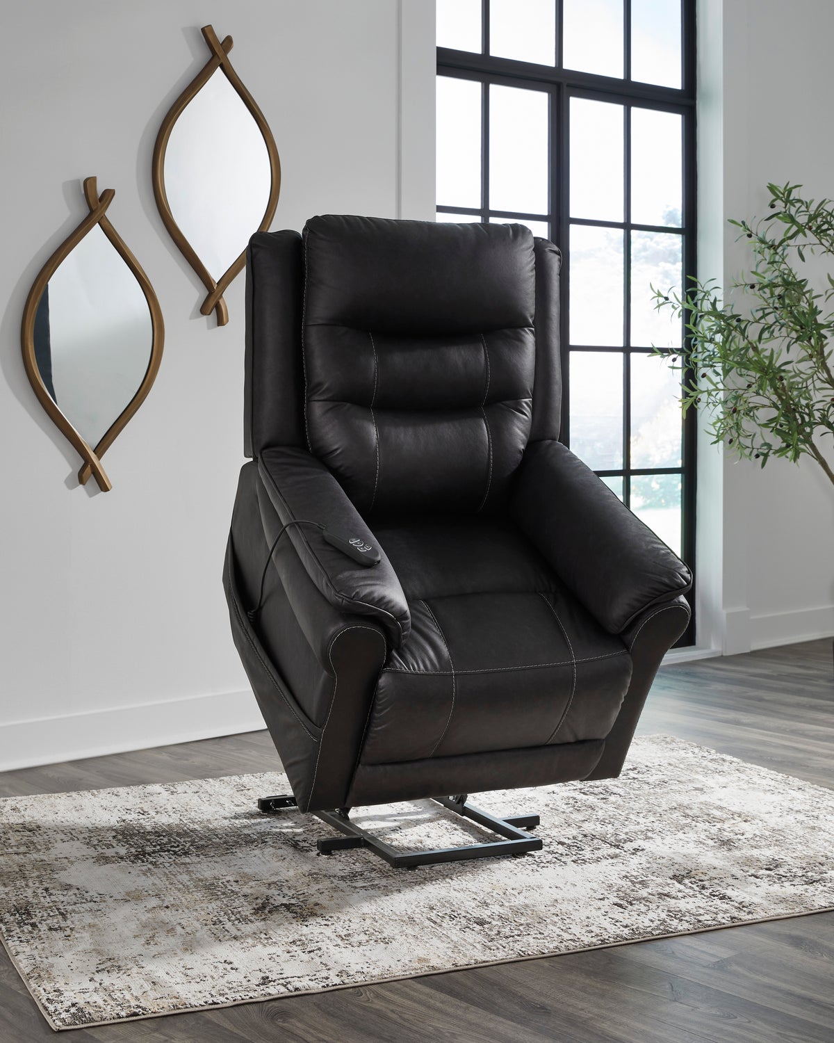 Ashley 1800512 Power Lift Recliner (Heat/Massage)