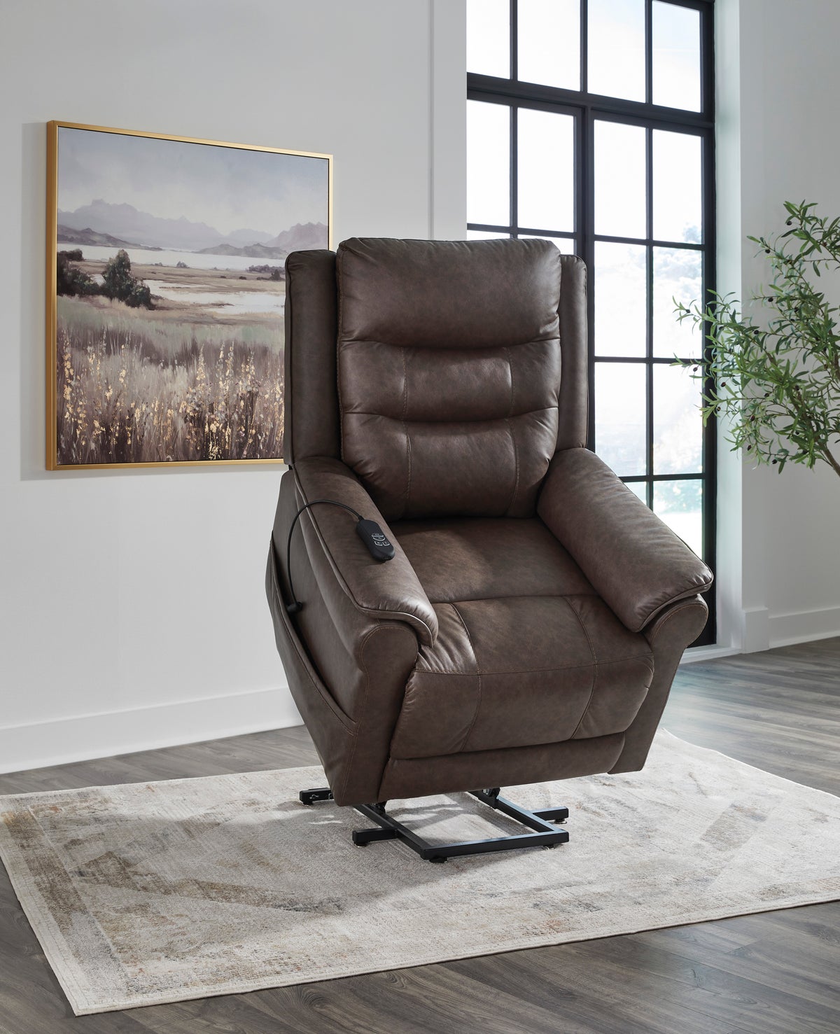 Ashley 1800412 Power Lift Recliner (Heat/Massage)