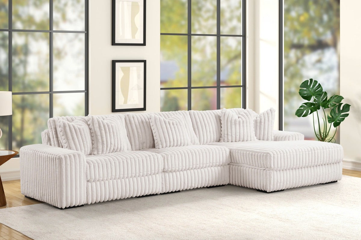 SUNDAY2 Beige 3PC Sectional