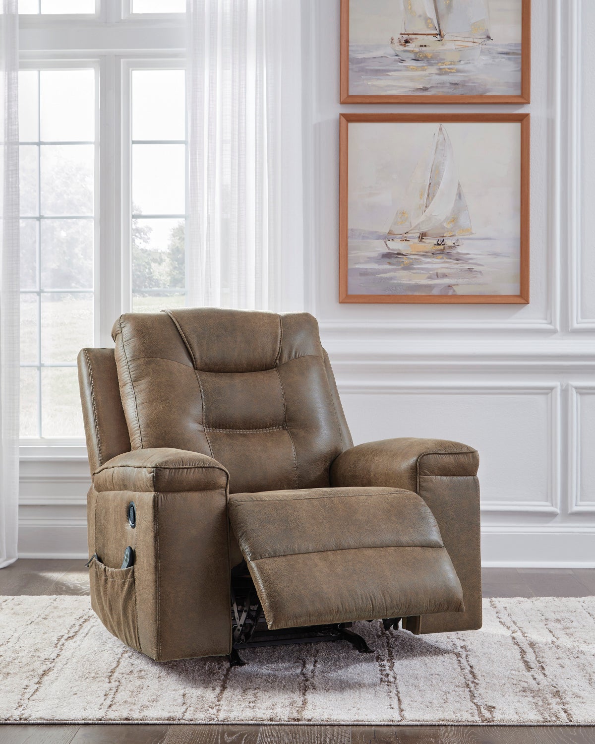 Ashley 6560425 Large Rocker Recliner (Heat/Massage)