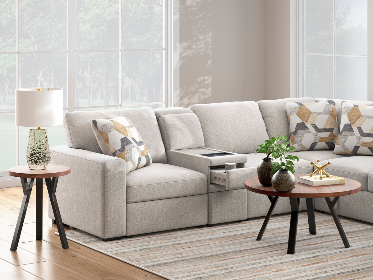 Ashley 673-05 Sectional with Pull Out - Image 2