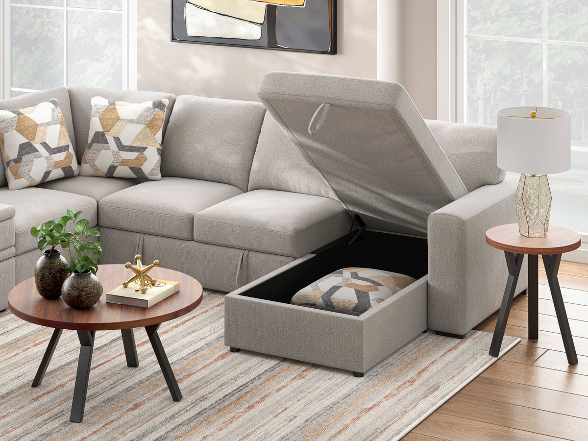 Ashley 673-05 Sectional with Pull Out - Image 3