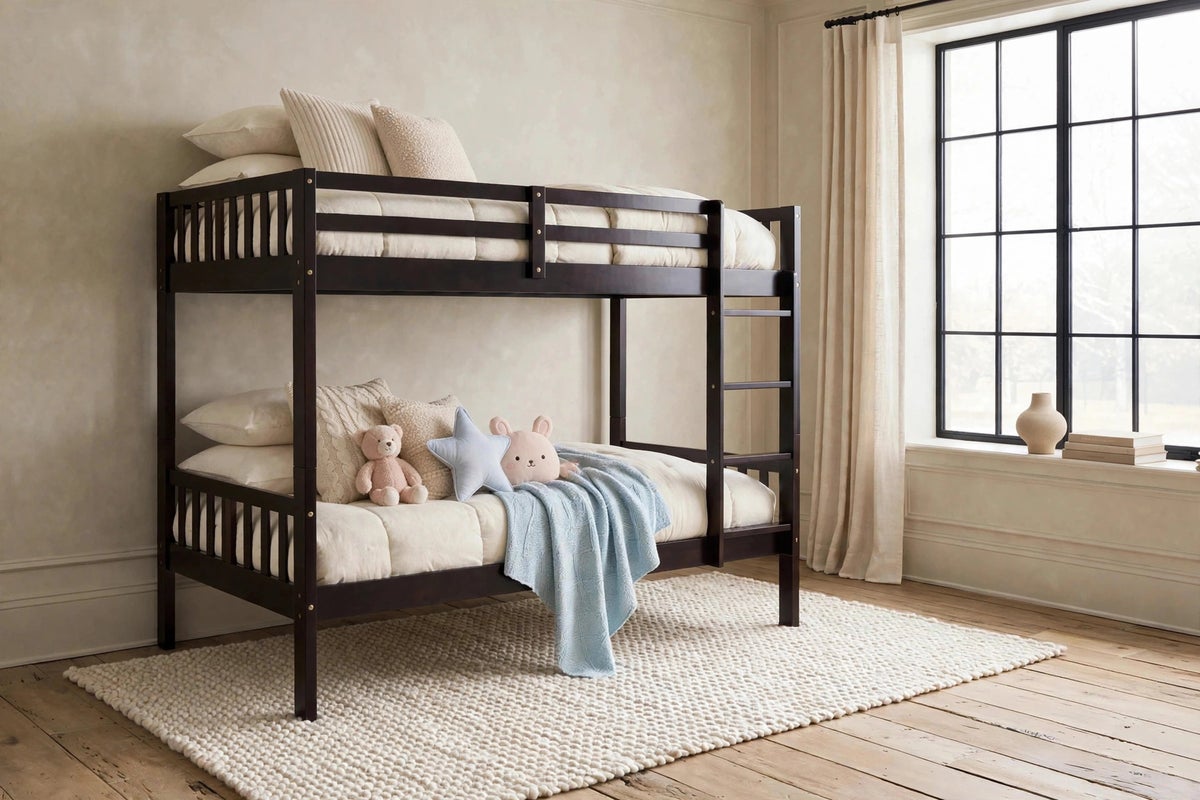 B4011 Twin/Twin Bunk Bed (Espresso)