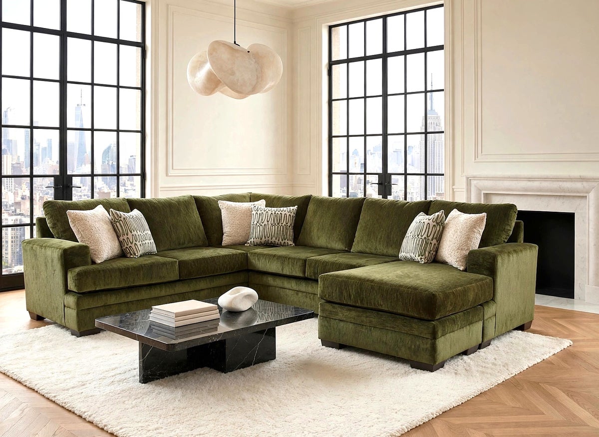 2760-10 Reversible Sectional (Pine-Olive) - Image 2