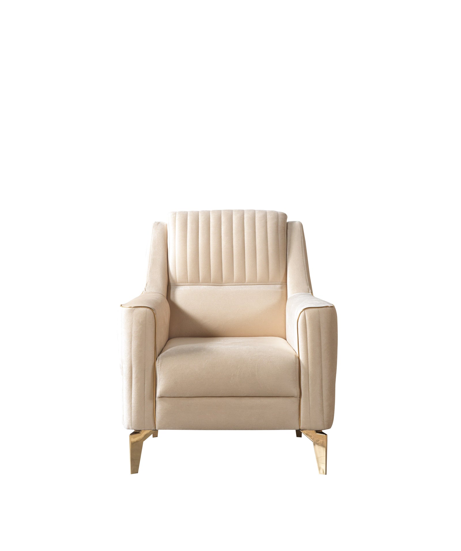 Sandra Ivory Velvet Sofa 88" & Loveseat 64"