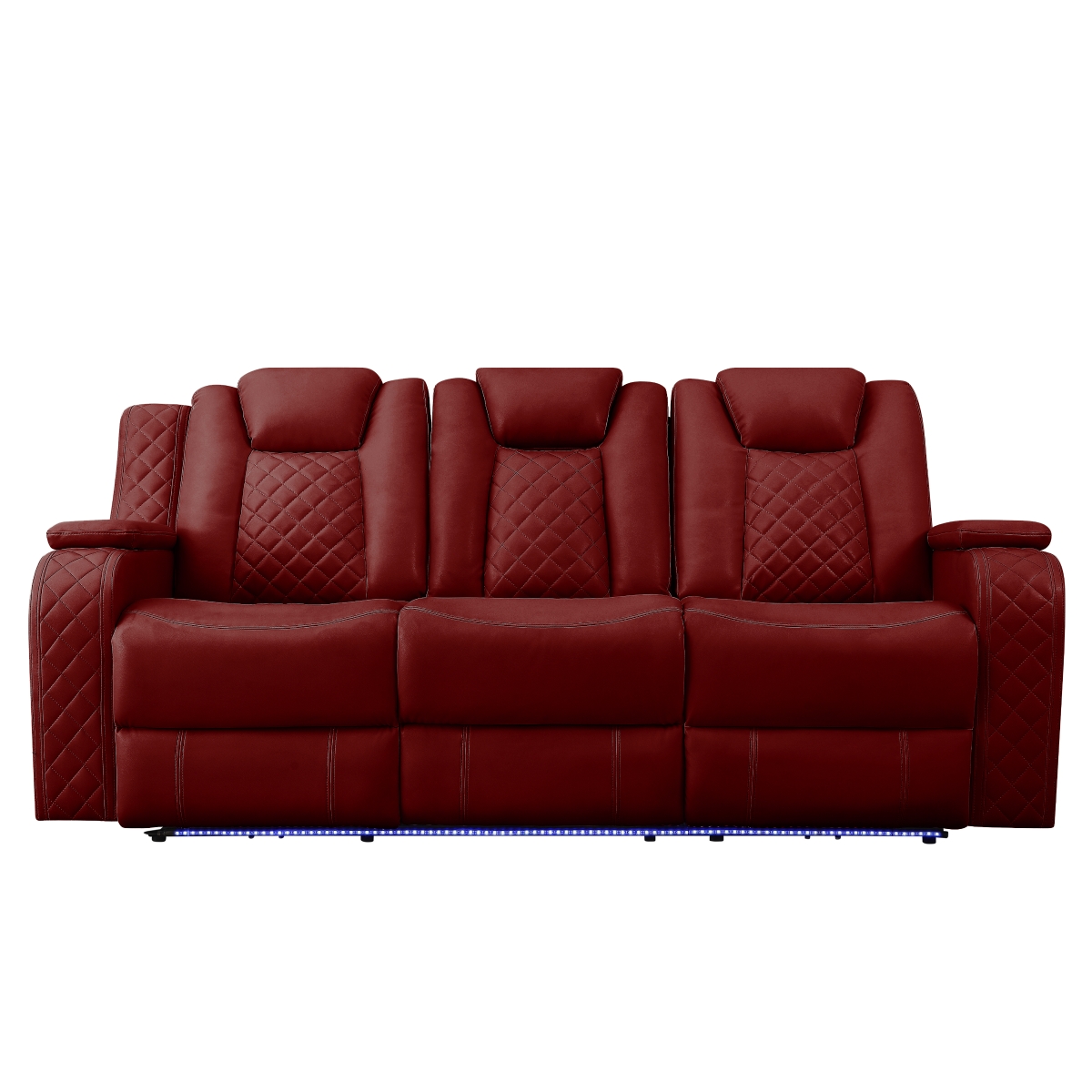 SH8895RED-3 Radiant Red Power Double Reclining Sofa