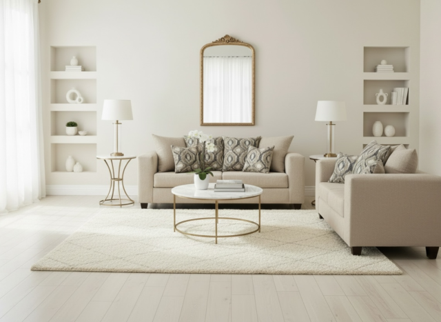 Sofa & Loveseat Vanilla