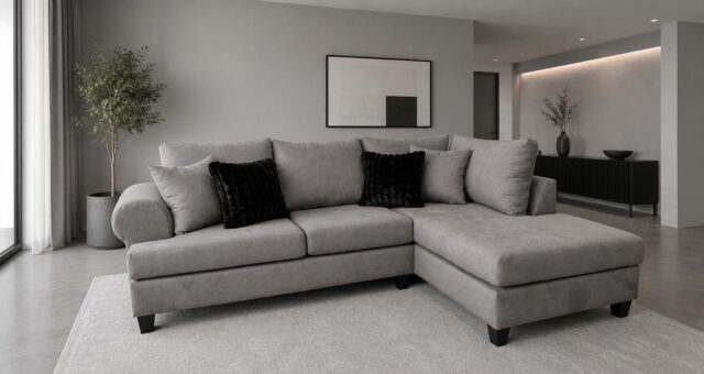 Wave Sectional Grey