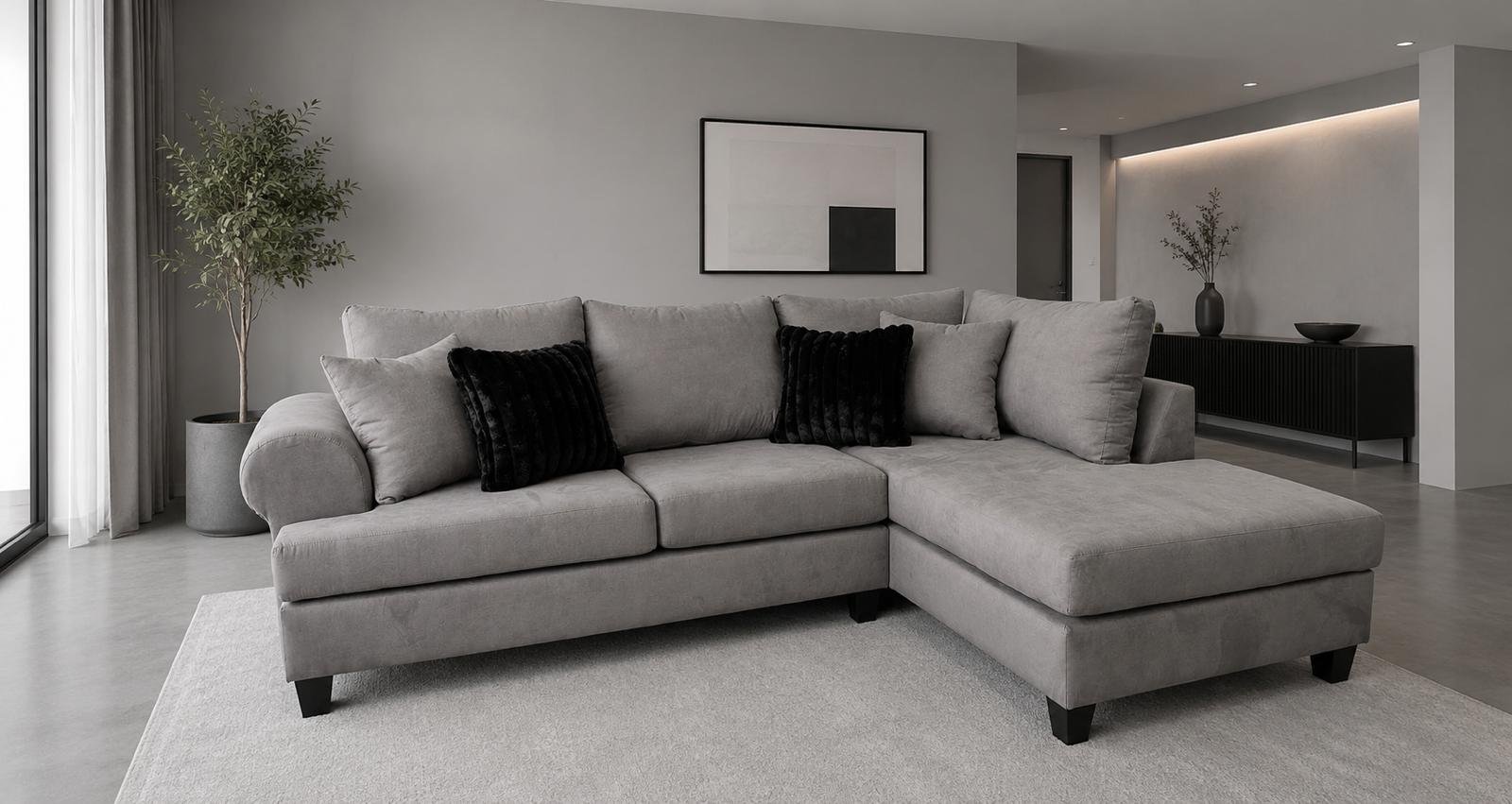 Wave Sectional Grey